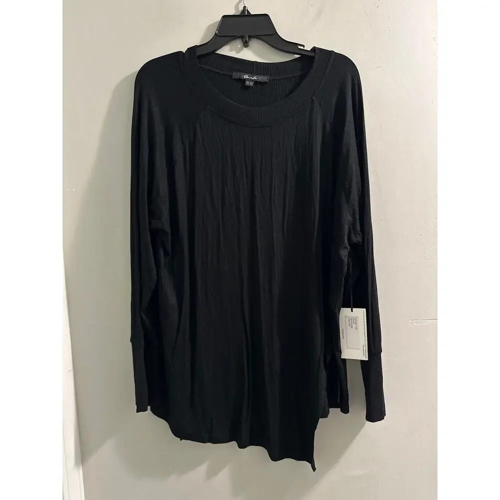 🔴Yana K Black long sleeve tunic‎ top one size